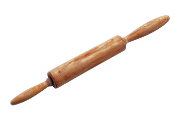 Rolling pin, isolated white background, PNG di-cut style, realistic photo style, object as model