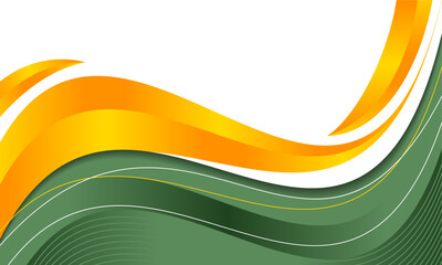Wave abstract art background template


