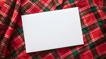 Fototapeta premium blank paper on table clocth