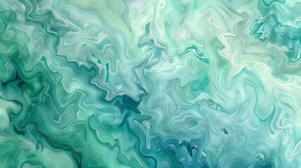 Abstract background of green and blue marble texture. Liquid marble pattern