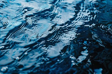 The water is dark and murky, with ripples