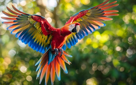 
amazing images of flying macaw parrots, animal kingdom, parrots, wildlife art, very beautiful colorful flying birds