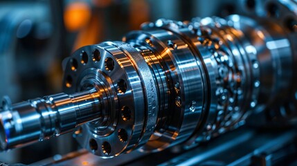 close up of a machine