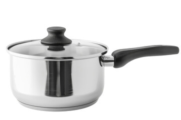 Saucepan, isolated white background, PNG di-cut style, realistic photo style, object as model