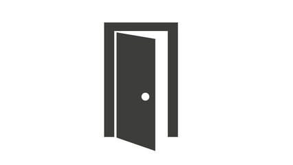 Open door icon design illustration