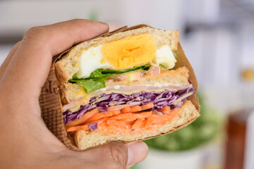 sandwich homemade.