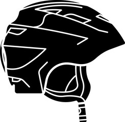 Ski helmet vector illustration