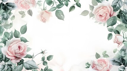 rose background with copy space