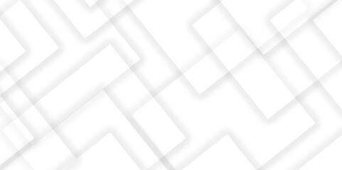 Abstract Minimal Geometric background with triangular bright light with soft shadows as pattern. White minimal line design. baseness technology and communication concept Decoration arrow design.