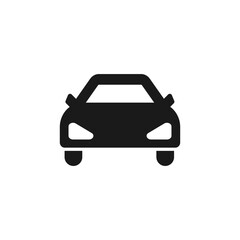 Car silhouette icon vector 