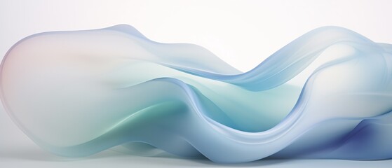 Fototapeta premium Background with wave motion depicted in 3D illustration. 3D illustration showing abstract wave motion.
