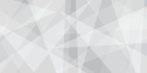 Abstract white and grey minimal futuristic concept line design. abstract triangle patterns lines shape modern Geometry style shine and layer element vector for presentation background template..