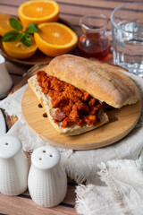 Salchicha huachana sandwich peru peruvian charcuterie food