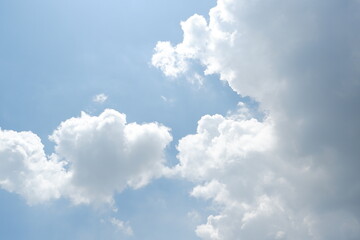 blue sky with cloud. natural background with copy space.