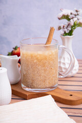 Quinua quinoa porridge hot beverage andes traditional drink super food