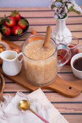 Quinua quinoa porridge hot beverage andes traditional drink super food