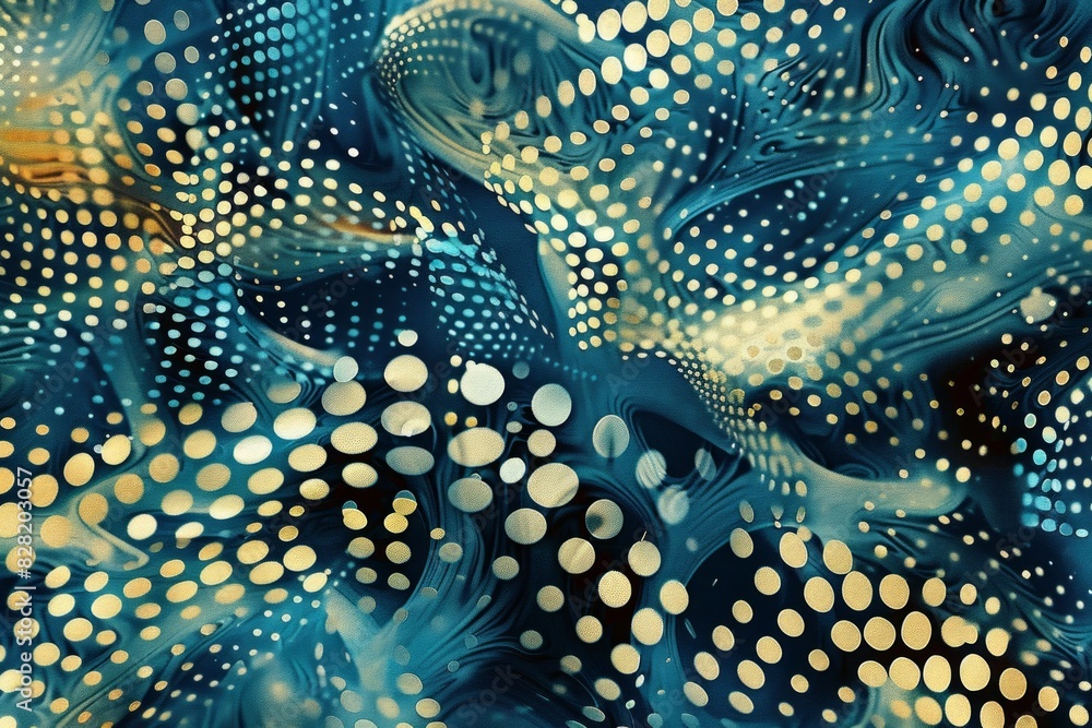 Poster monochrome abstract background with halftone dot pattern. minimal concept