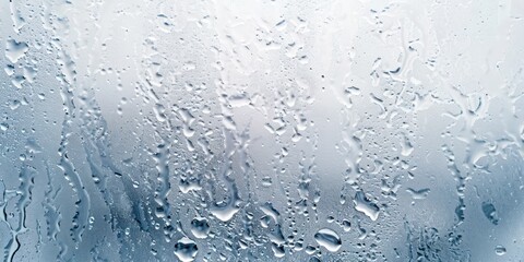 Water droplets on frosted glass 