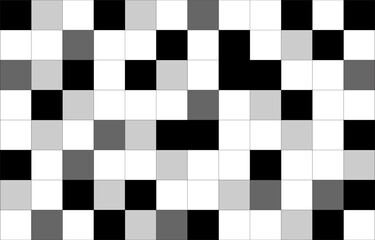 Fototapeta premium Black and white abstract background.Censor blur effect.Vector graphic illustration.