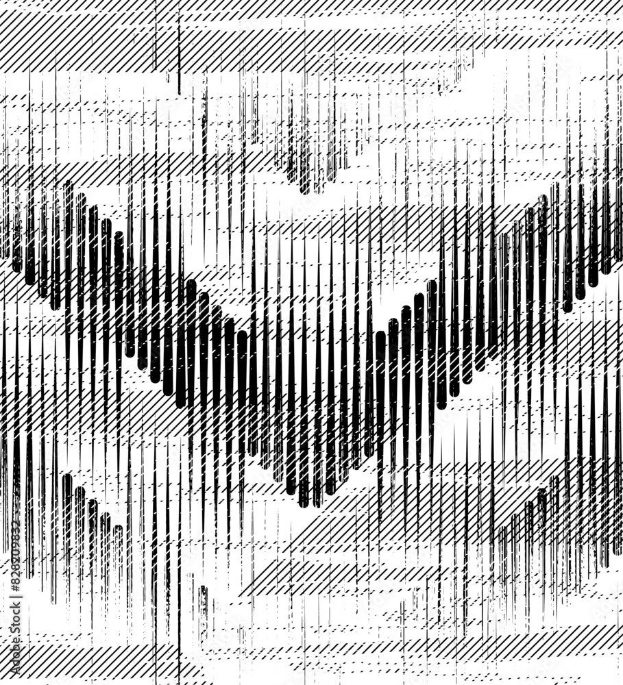 Poster grunge abstract pattern. seamless pattern arrow shape for backgroud, jersey pattern. sport backgroun