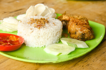 Ayam Geprek or chicken crush is a typical Indonesian food that is much sought after by Indonesian people