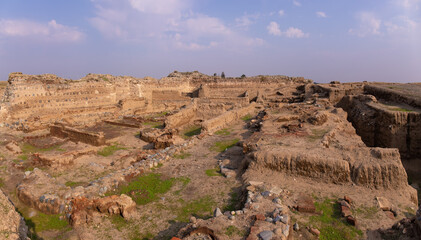 Excavations of the old city of Shamkir. The city of Shamkir. Azerbaijan.
