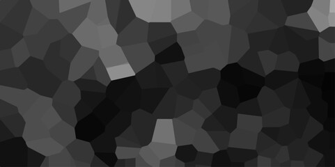 Obraz premium Abstract black and grey geometric triangles Seamless pattern mosaic background. black Crystal Geometric Retro tiles pattern abstract background for presentation, decoration, banner, cover and cards.