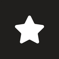 Star or favorite flat icon for apps and websites