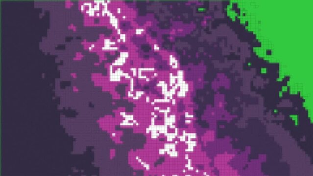 4K green screen pixel transition, darkness shadow, pixel style