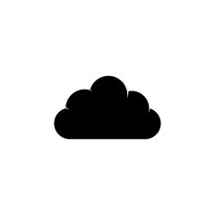 Cloud icon vector. Simple design. Black color. Vector illustration.