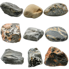 Fototapeta premium rocks isolated on white background