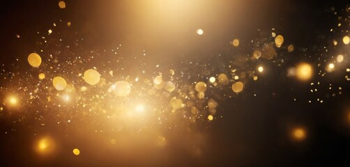 Blurred background with luxurious and shiny gold light splashes. Premium background illustration design.