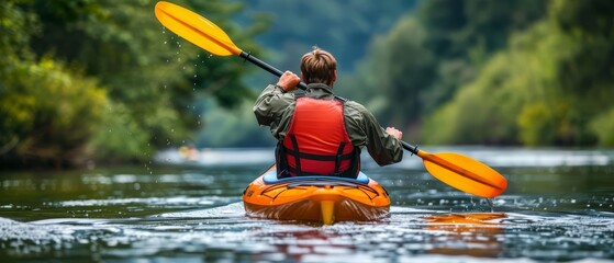 Kayaking takes participants through rapids and calm waters alike, demanding both skill and stamina in a single or doubleseated kayak
