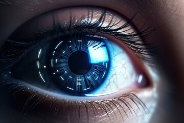 Naklejka premium Biometrics, innovation and access concept.