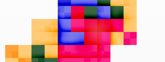 Dynamic colorful squares background. Vector Illustration For Wallpaper, Banner, Background, Card, Book Illustration, landing page