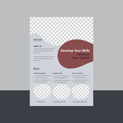  Education admission flyer or poster design template