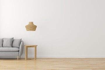 Cozy living area scene. Interior of living minimal style with empty space for products presentation...