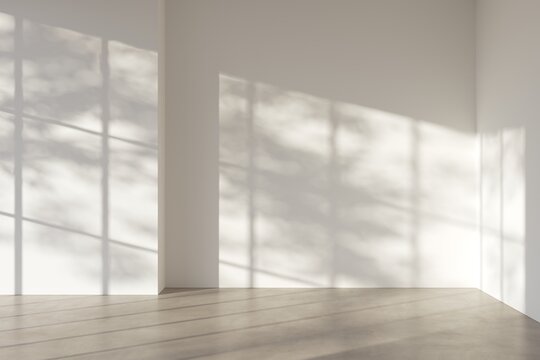 Cozy empty area scene. Empty interior minimal style with empty space for products presentation or text for advertising.