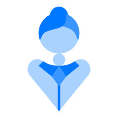 Receptionist Blue Flat