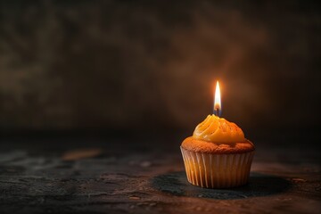cupcake with candles
