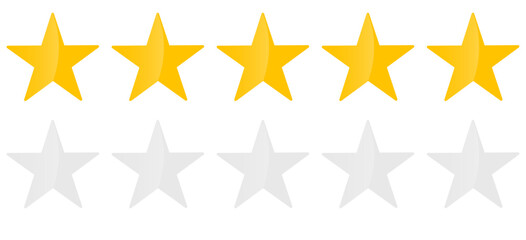 Fototapeta premium Star rating flat icon of product review for app and website