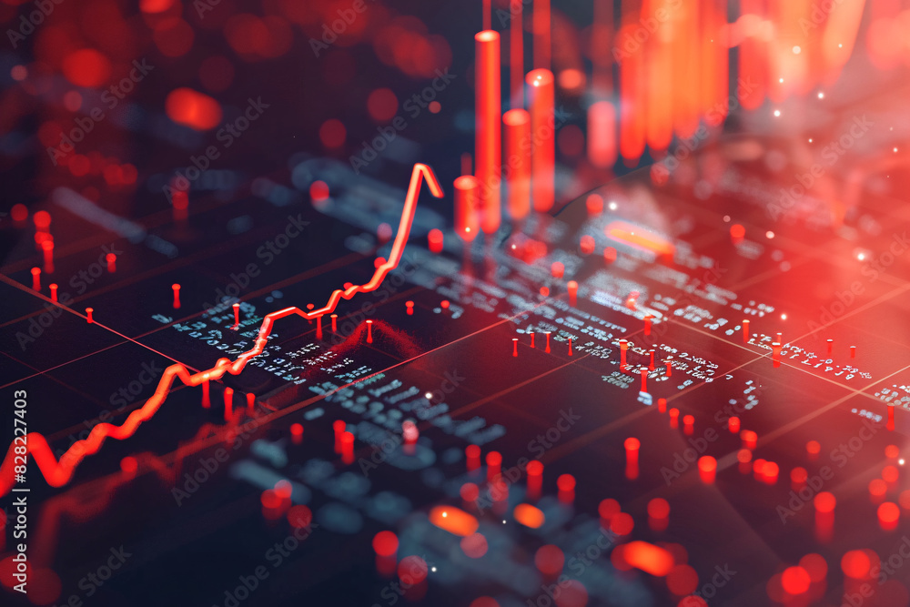 Aufkleber isometric view of an online brokerage account showing detailed stock performance and trading options