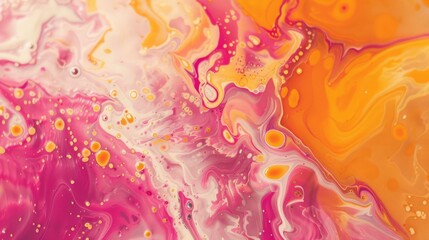 Fototapeta premium vanilla fluid art marbling paint textured background