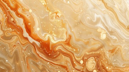 Obraz premium vanilla fluid art marbling paint textured background