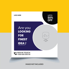 digital marketing web banner social media post template