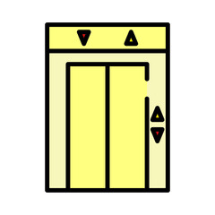 Hotel Elevator Filled