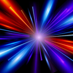 Obraz premium High speed. Radial motion blur background. Vector illustration.