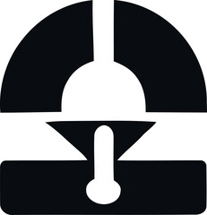 Obraz premium Logo with a stylized gear, representing mechanical or technical services..