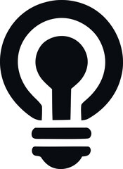 Bulb Logo in Black and White.