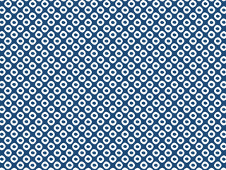 和柄の鹿の子柄パターン